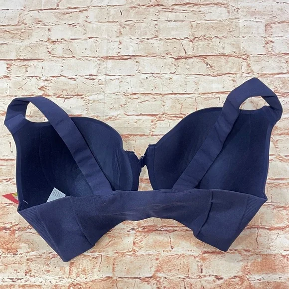 SPANX 36D Deep Navy Bra Front Closure